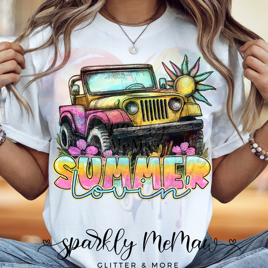 Summer Lovin Ready to Press DTF Transfer (Fabrics only)