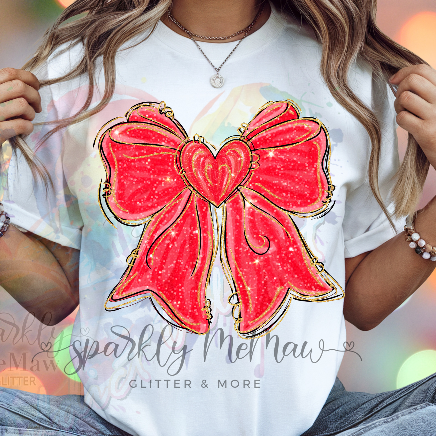 Valentine Coquette Bow DTF Transfer