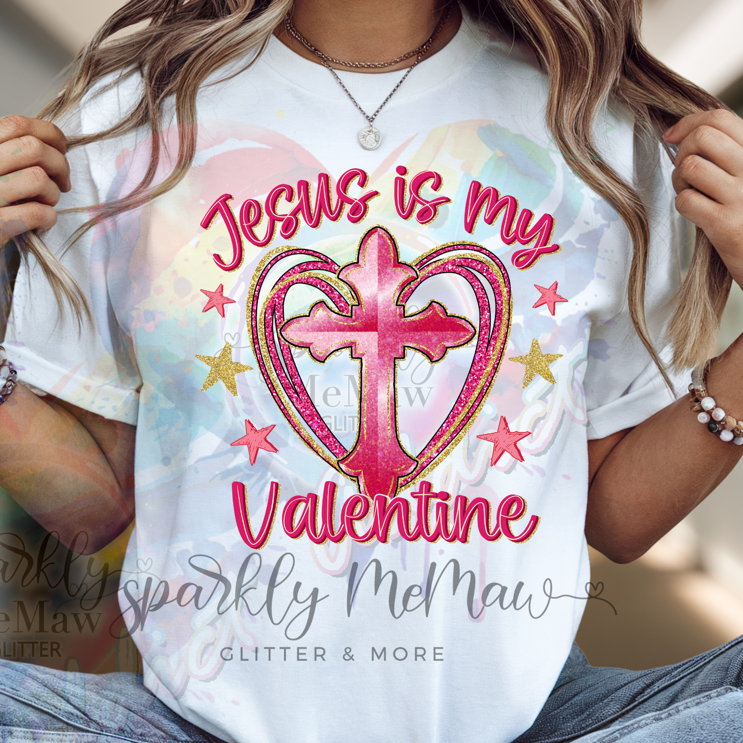 Jesus is my Valentine DTF Transfer