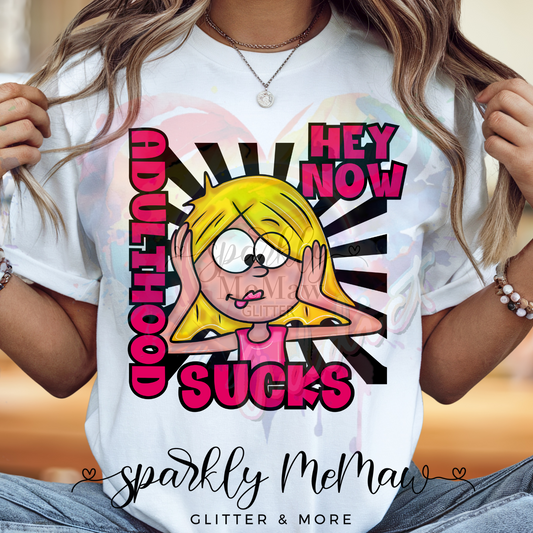Adulting Sucks DTF Print (Fabrics only) 2$ print deal