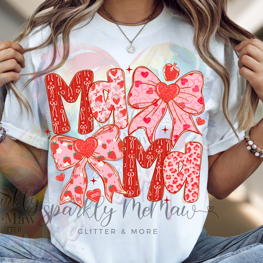 Coquette Mama Valentine DTF Transfer
