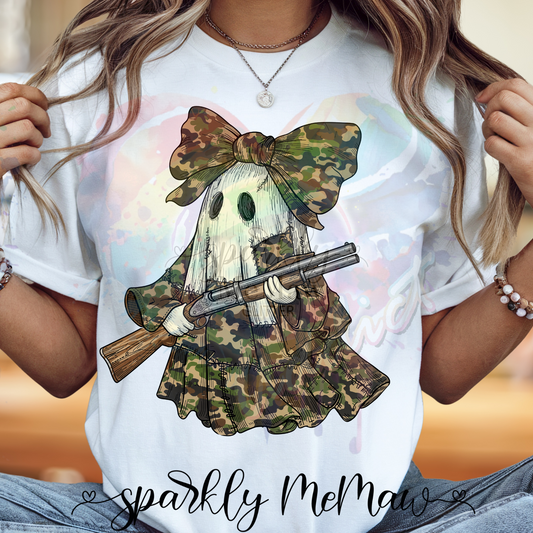 Hunting Ghost Ready to Press DTF Transfer (Fabrics only)