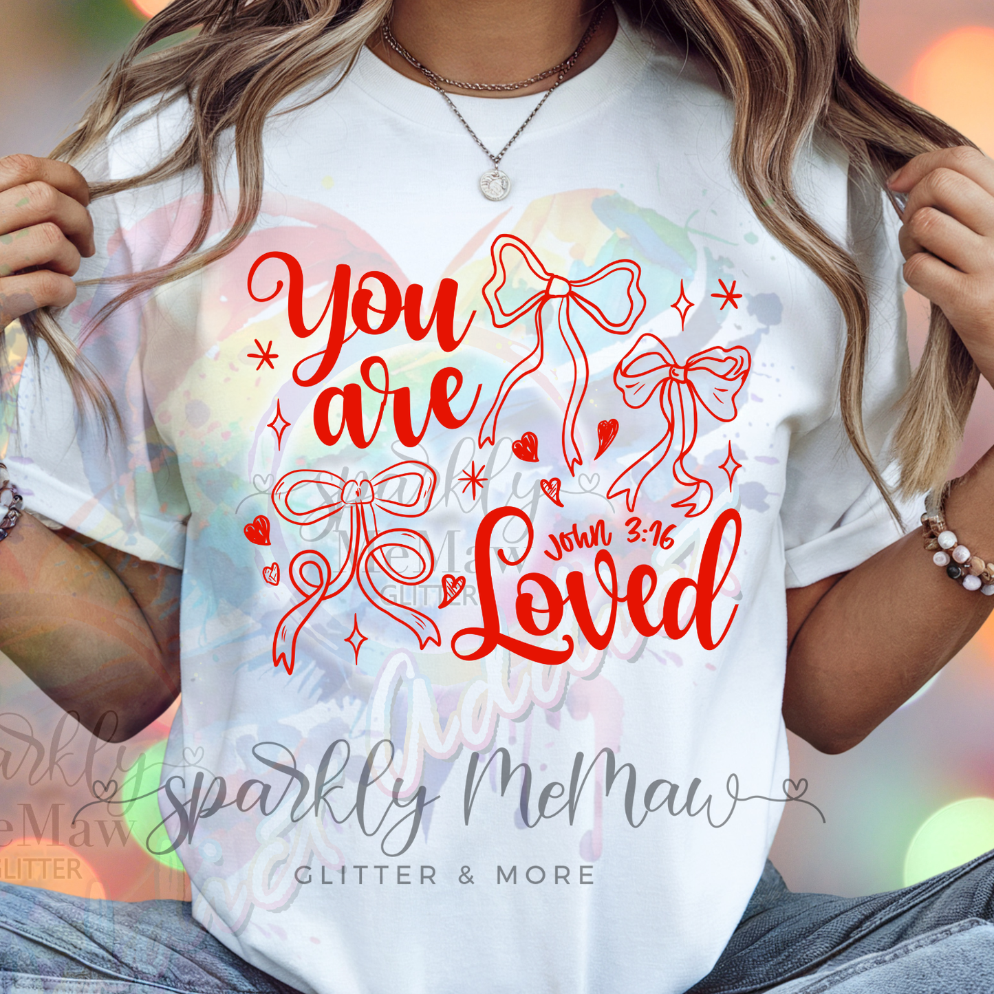 You are Loved Coquette dtf Transfer