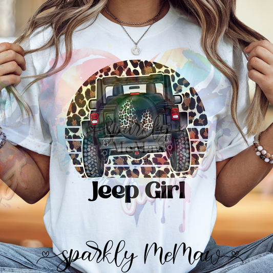 J E E P Chetah Ready to Press DTF Transfer (Fabrics only)