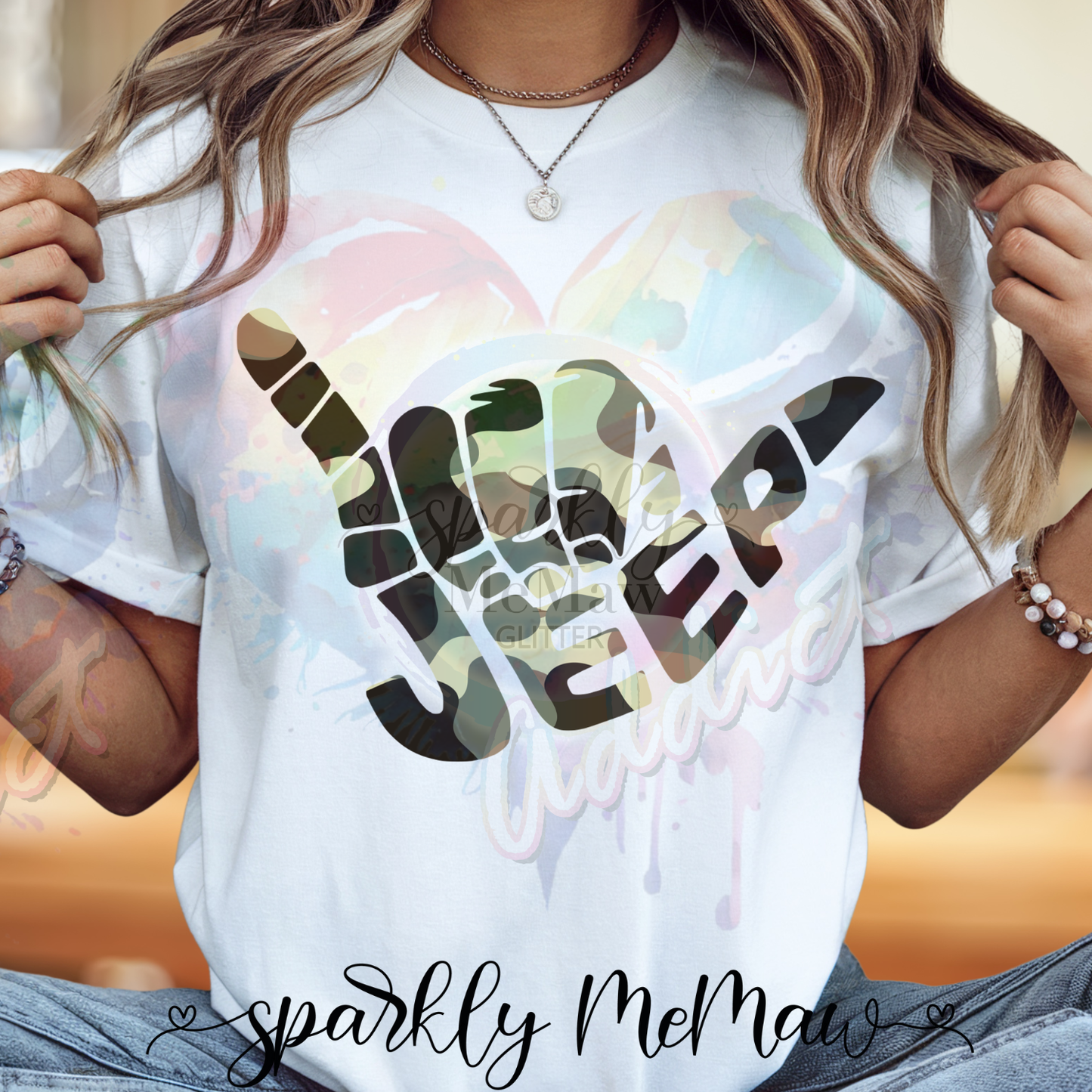 J E E P Hand Ready to Press DTF Transfer (Fabrics only)