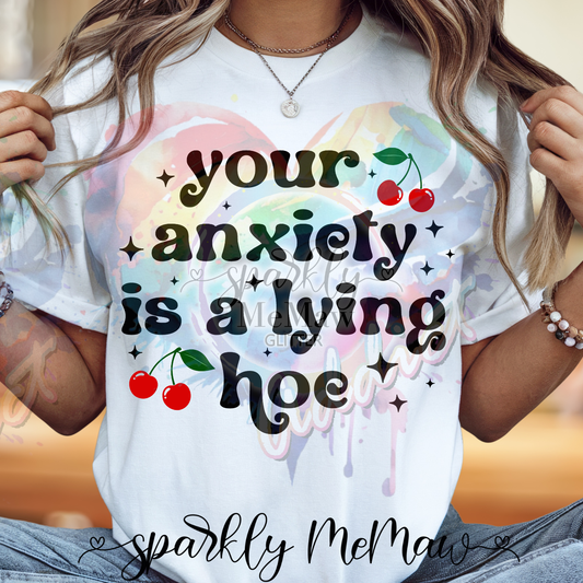 Lying Hoe Ready to Press DTF Transfer (Fabrics only)