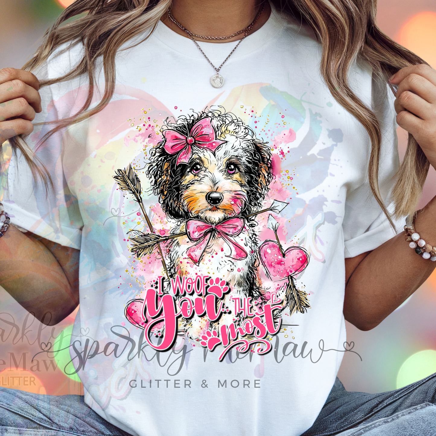 I Woof You Most Pyradoodle DTF Transfer