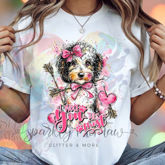 I Woof You Most Pyradoodle DTF Transfer