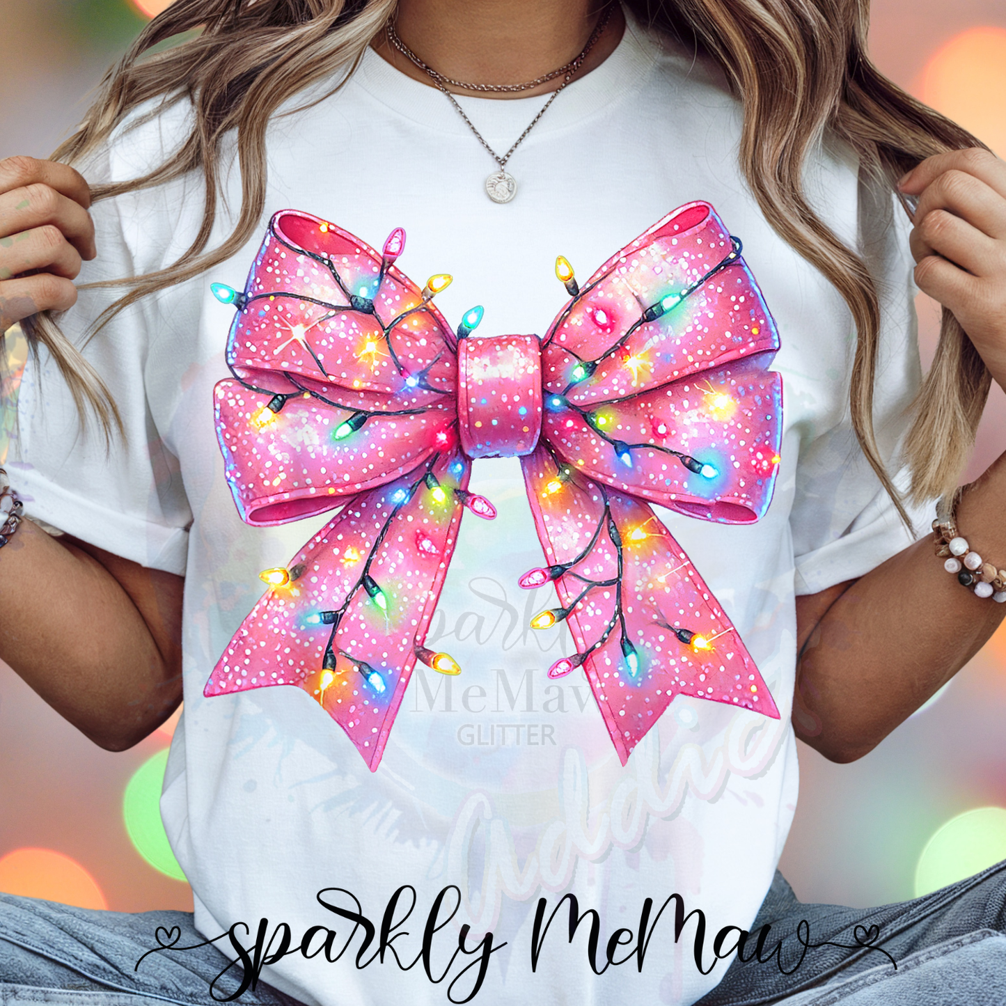 Pink Christmas Gang (only 10$ at check out)  (For Fabrics Only) Gang Sheet 5 Foot