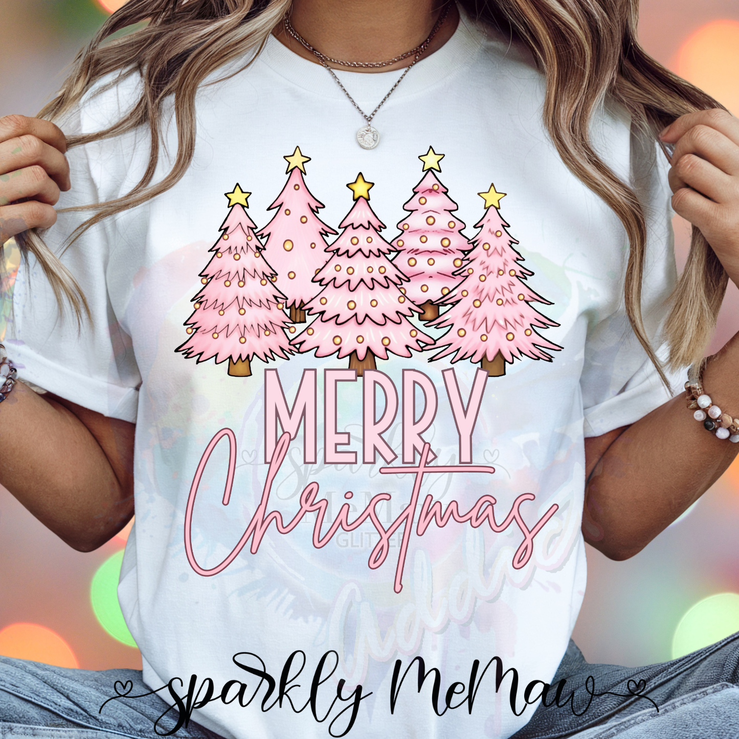 Pink Christmas Gang (only 10$ at check out)  (For Fabrics Only) Gang Sheet 5 Foot