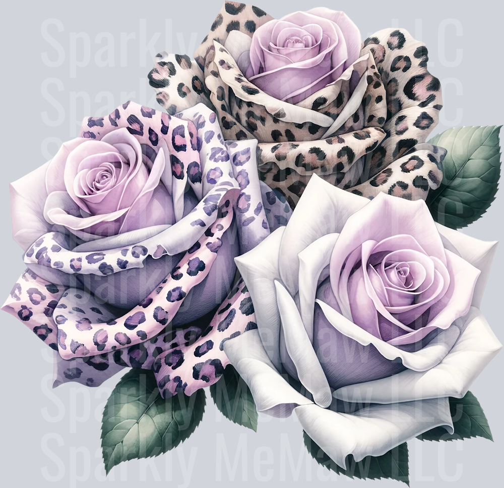 rose 13 Animal Rose UV DTF Clip Art Decal