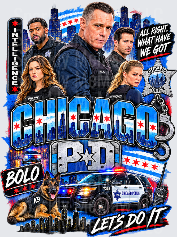 Chicago PD Intelligence Unit UV DTF Decal