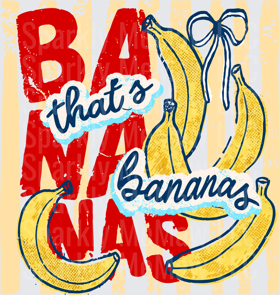 That's Bananas Funny Fruit Pun Design with Yellow Bananas