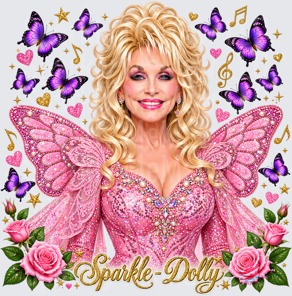 Sparkle Dolly Fairy Butterfly UV Decal Decal