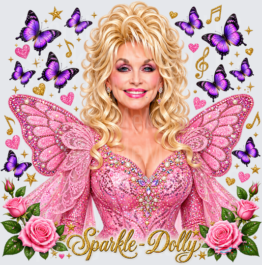 Sparkle Dolly Fairy Butterfly UV Decal Decal