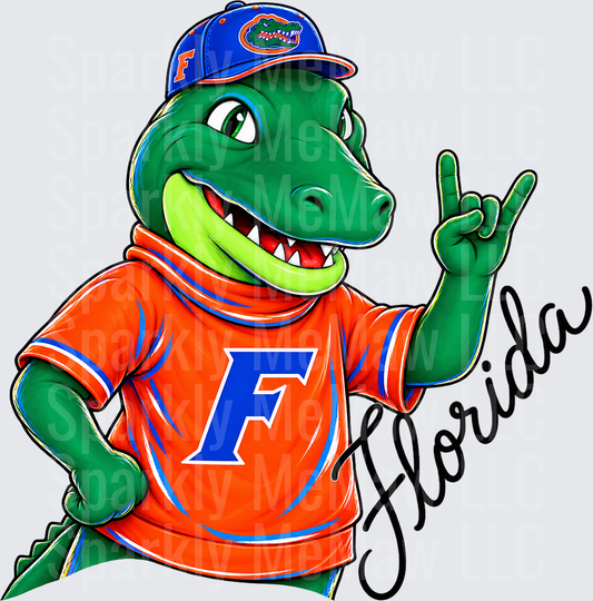 Florida Gators Mascot Albert UV DTF Decal