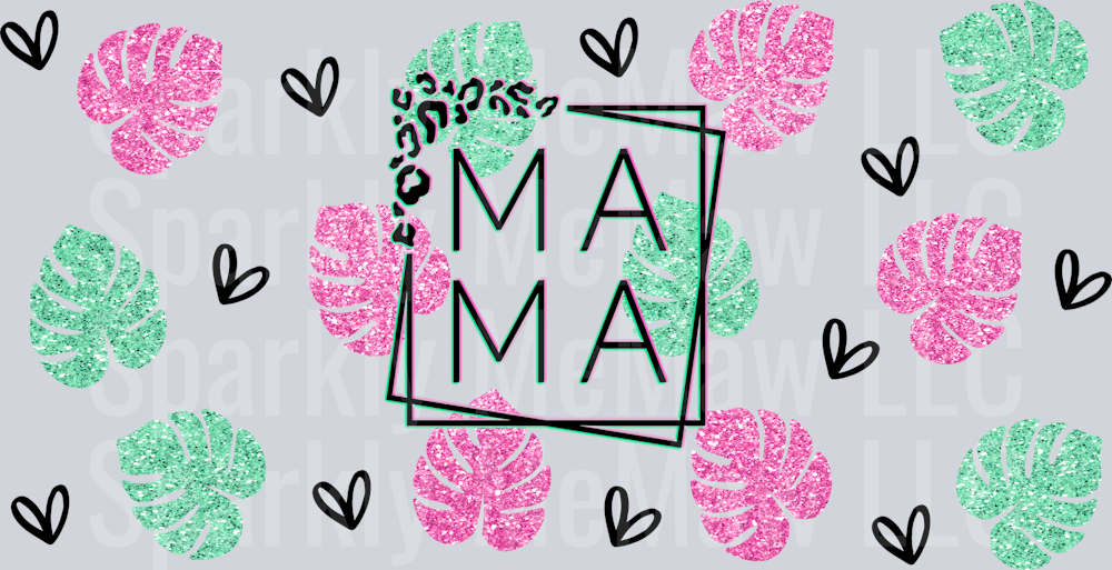 Mama Glitter 16 oz UV DTF Wrap