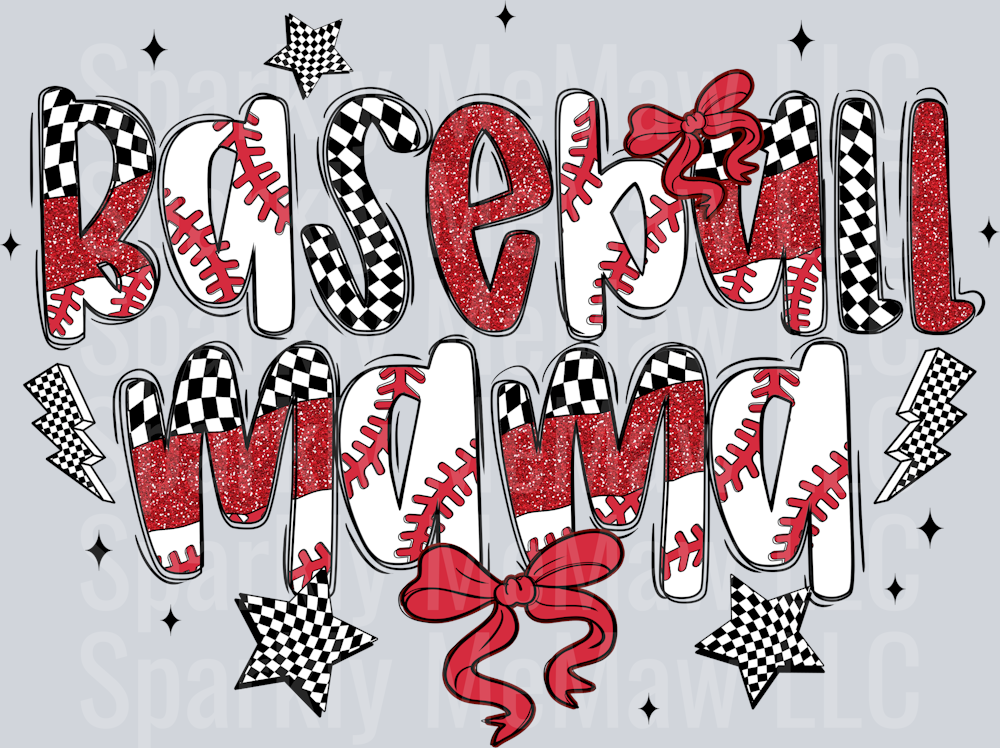 Baseball Mama  UV DTF Decal
