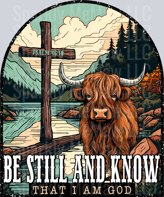 Be still and know 2 UV DTF Decal