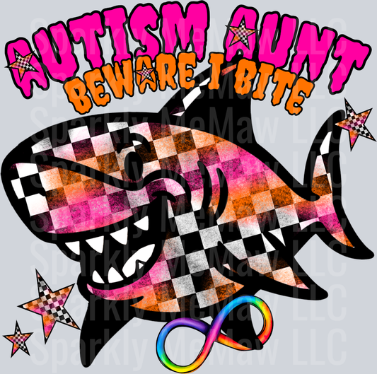 autism aunt UV DTF Decal