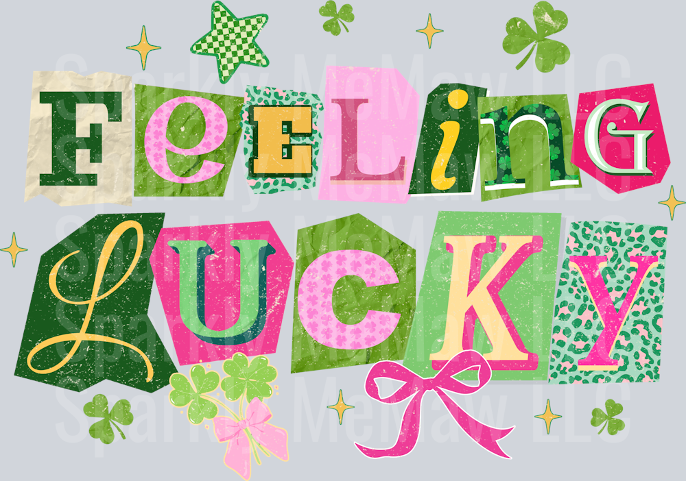 Retro Feeling Lucky UV DTF Decal