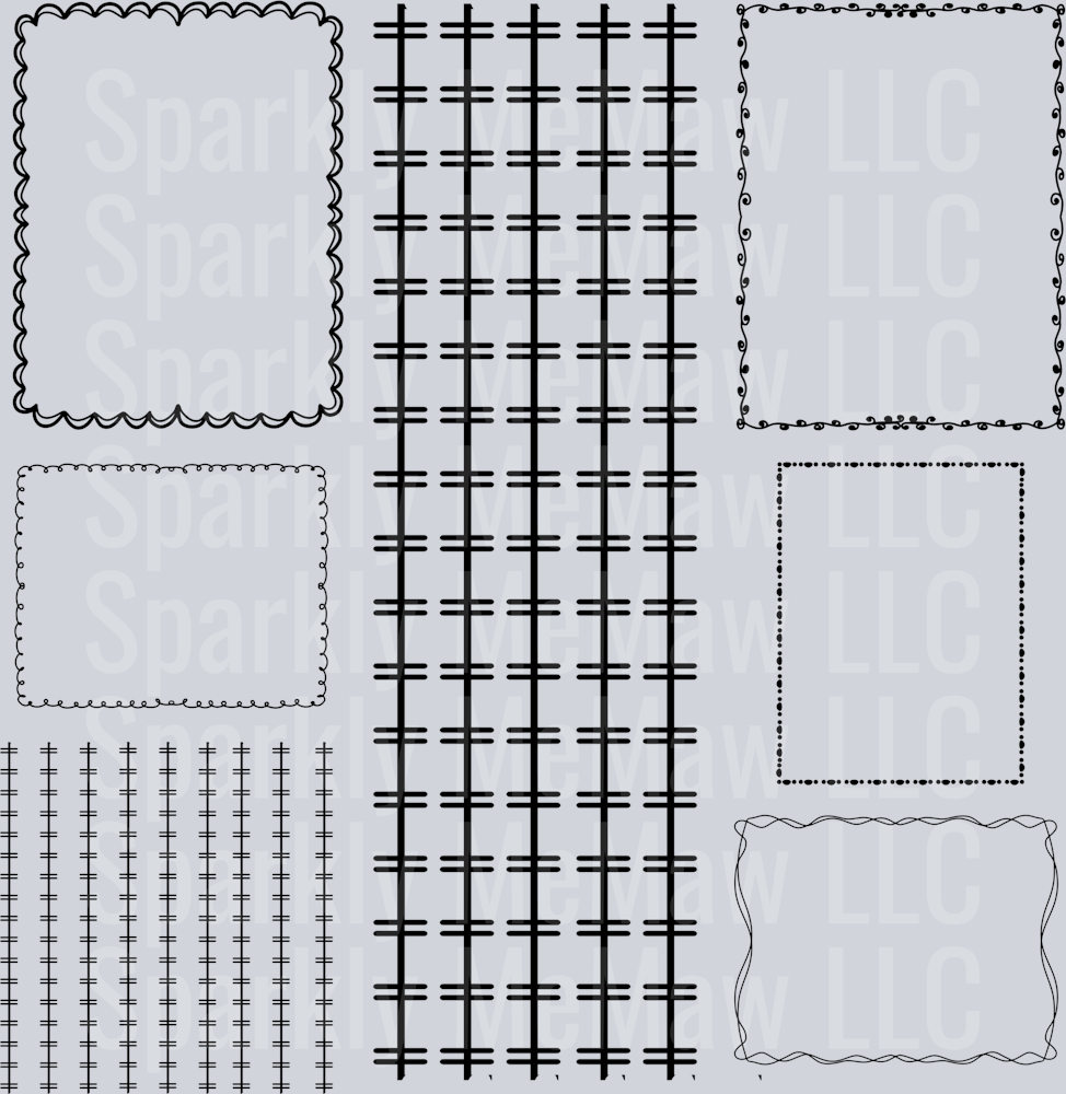 Doodle Patchwork Helper 10x10 UV DTF Sheet