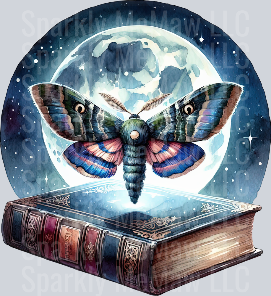 26 Nocturne Moth ClipArt Decal