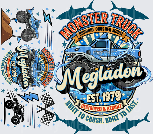 Megladon truck Wrap Set 10 inches