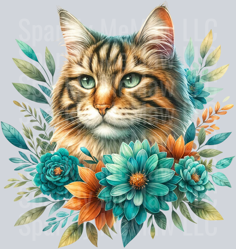 cat 17 Clip Art UV DTF Decal