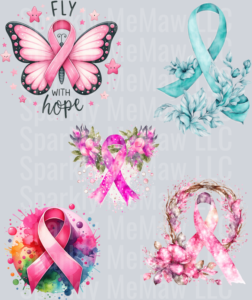 CancerAwareness UV DTF Element Sheet