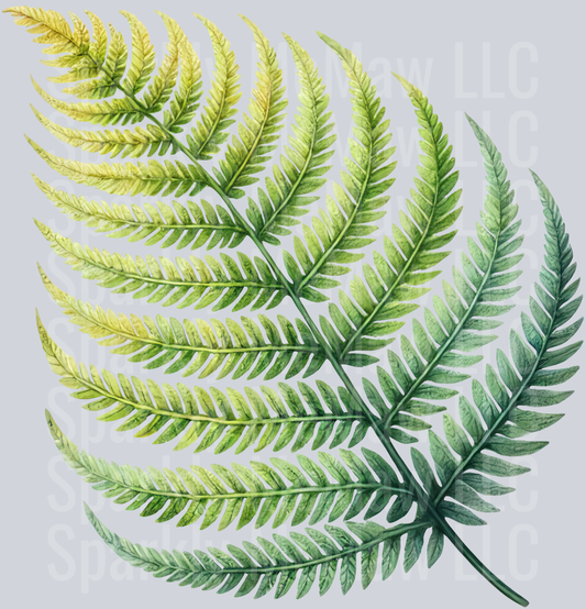 4 Tropical Leaves Clipart Decal