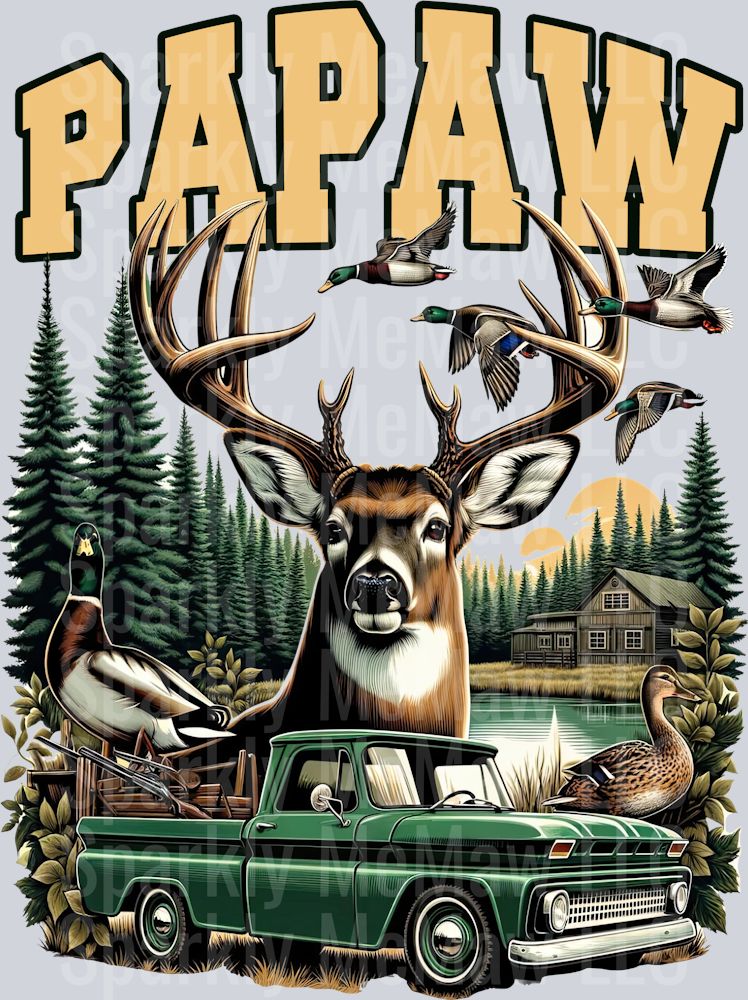 papaw hunt UV DTF Decal
