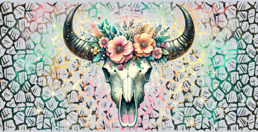 Boho-Cow-Skull-Aztec-Glass-Can-Wrap