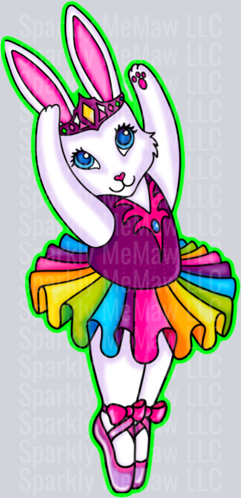 LF Vintage Bunny UV DTF Decal