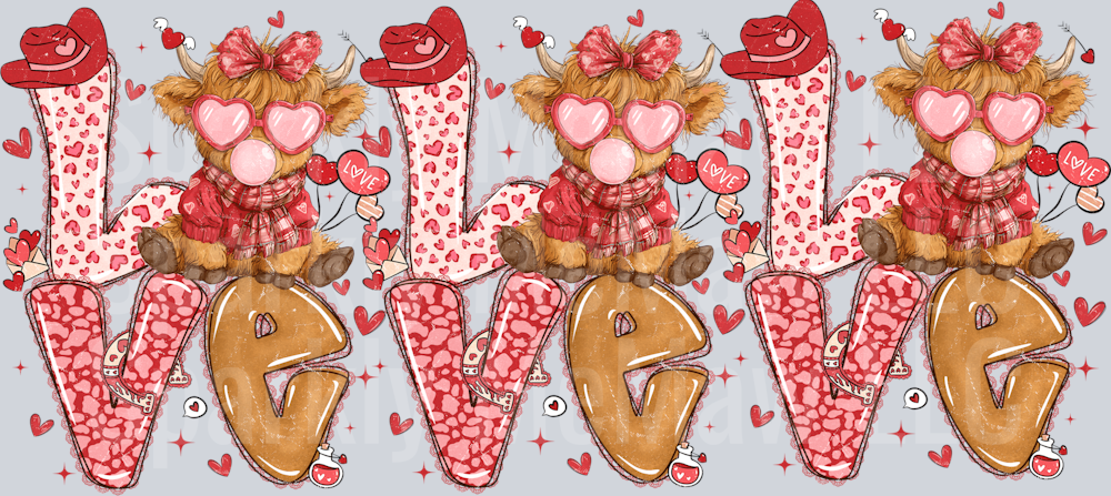 Valentine 21 16 oz UV DTF Wrap