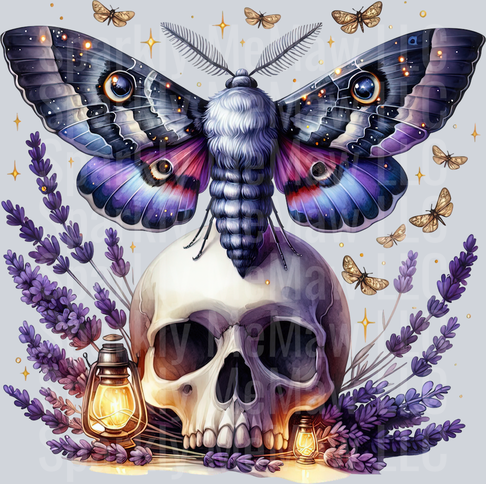 33 Nocturne Moth ClipArt Decal