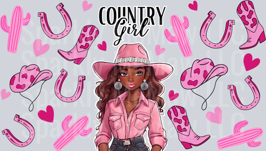 Country girl 1 16 oz UV DTF Wrap