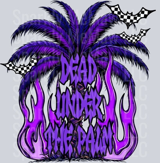 dead under the palm UV DTF Decal