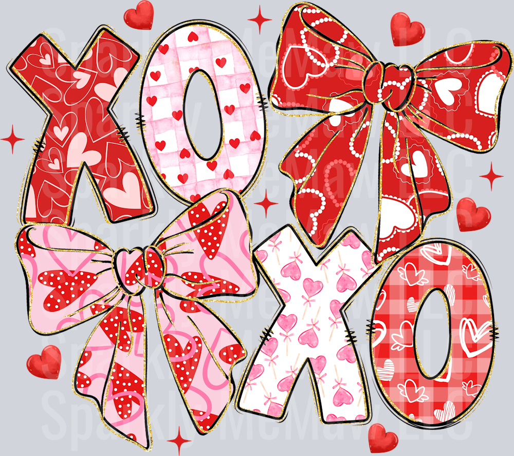 XOXO Coquette DTF Transfer