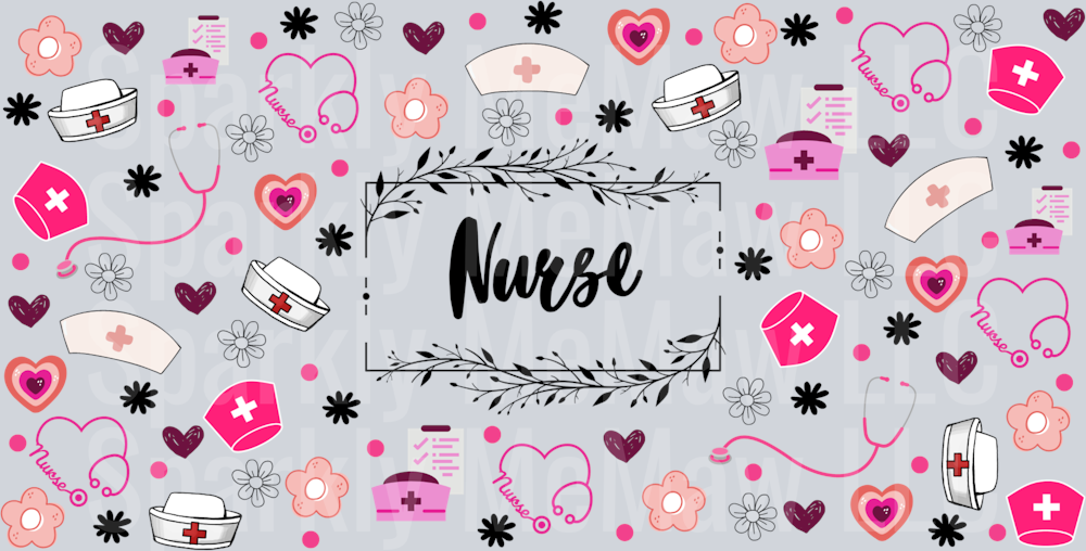 Nurse 16 oz uv DTF Wrap