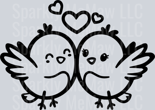 Bird UV DTF Clipart Decal 16