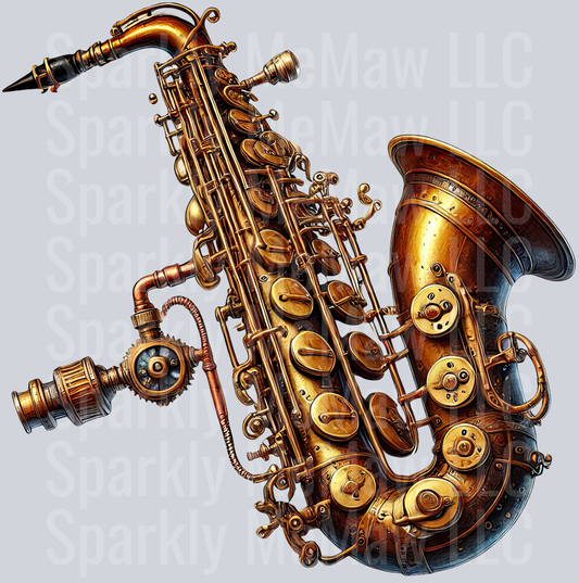 Musical Steampunk UV DTF Clip art Decal 18