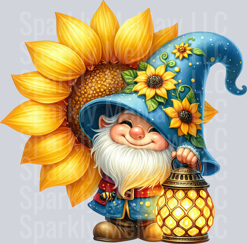 24 Bee Gnome UV DTF Clip Art Decal