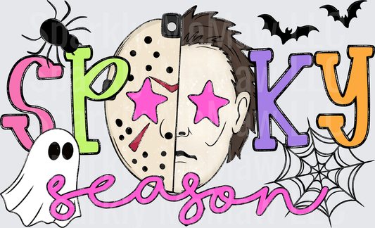Spooky Season Jason Voorhees Hockey Mask Halloween DTF Transfer