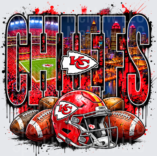 Kansas City Chiefs Helmet UV DTF Decal