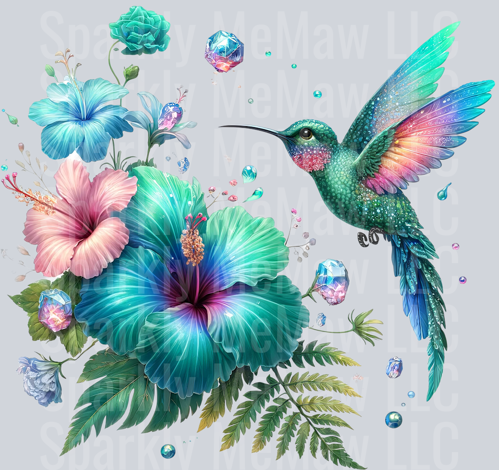 16 Hummingbird Clip Art UV DTF Decal