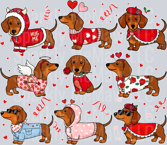 Valentine 5 10x0 UV DTF Element Sheet