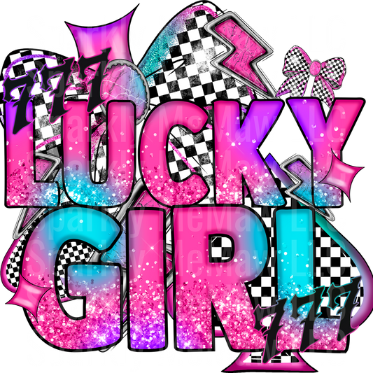 Lucky Girl DTF Transfer (Fabrics)