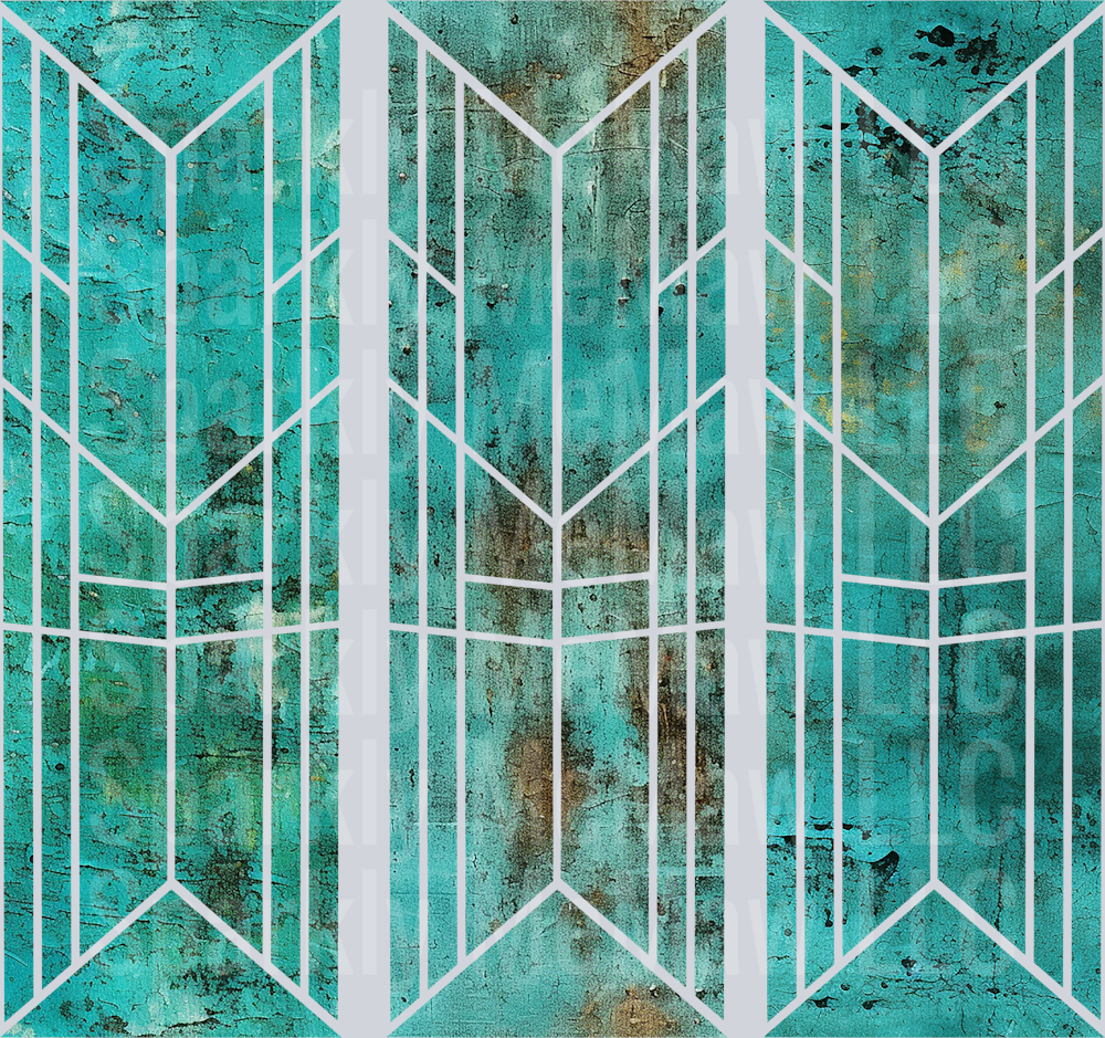 Grungy Turquoise 10x10 UV DTF Sheet