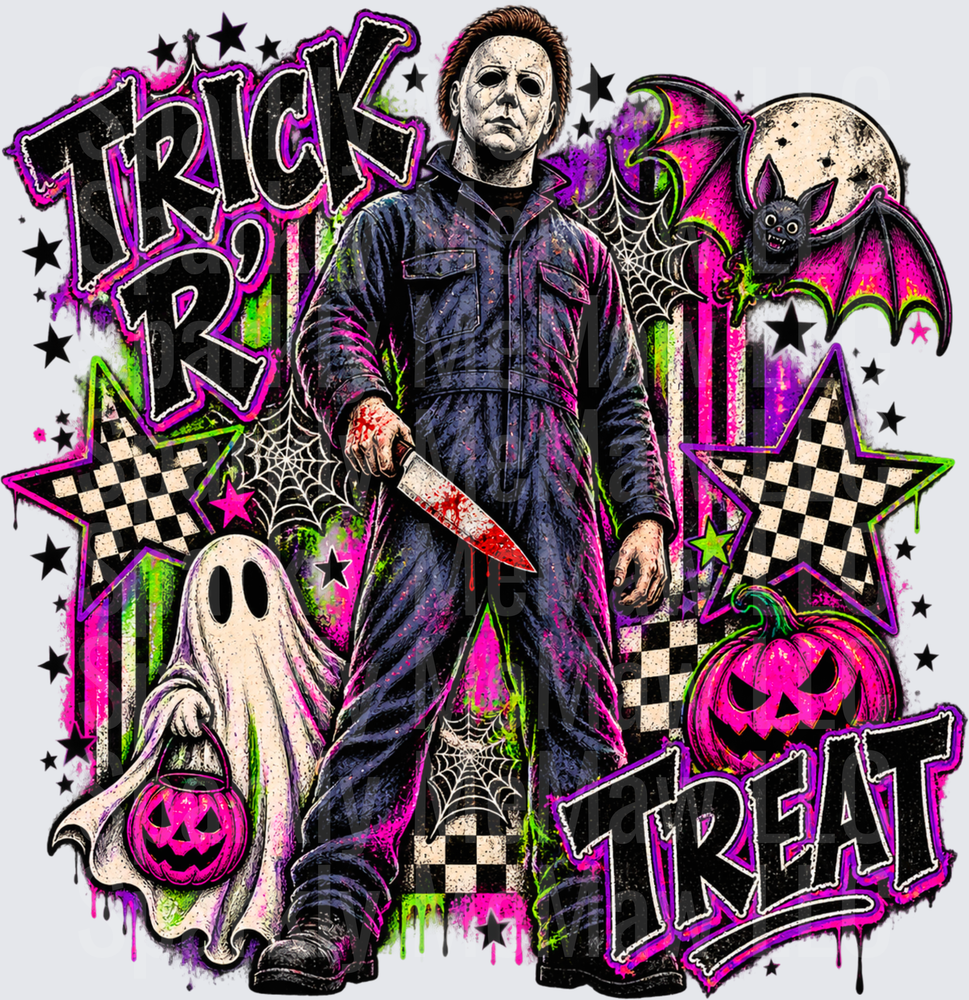 Michael Myers Trick R Treat Halloween this is a UV DTF Decal